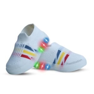 HOOH Kids Girls Light Up Walking Shoes