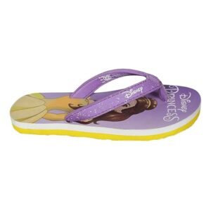 Printed Kids Girls Sky Purple Flip-Flops